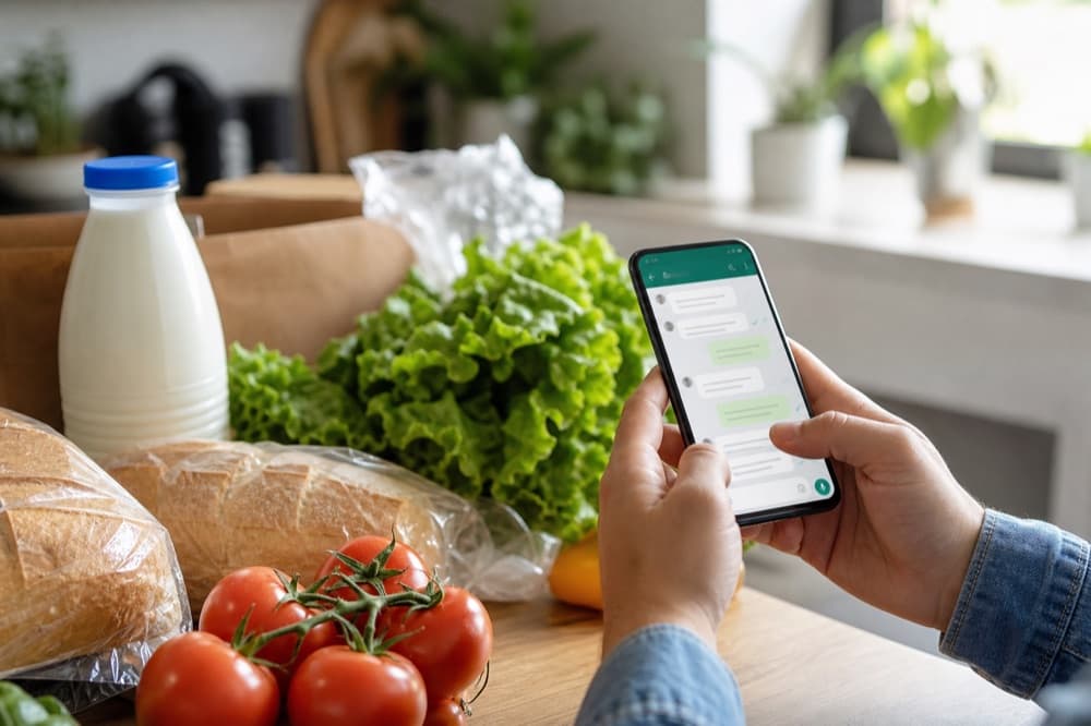 WhatsApp grocery order — Markam Alışveriş